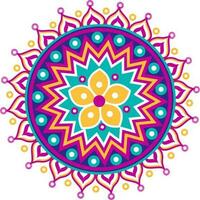 creativo vistoso mandala diseño. vector