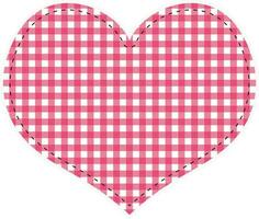 Pink heart for happy valentine's day. vector