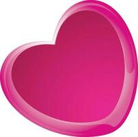 Beautifful shiny pink heart. vector