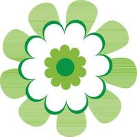 Beautiful green flower design. vector