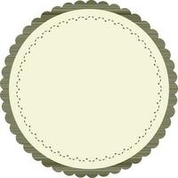 Simple round frames with fully editable stroke. vector