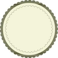 Simple round frames with fully editable stroke. vector