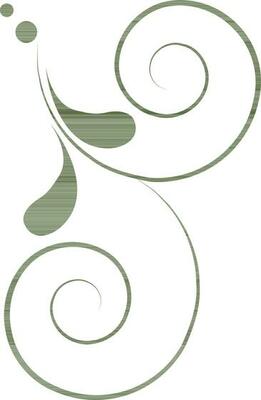 Green floral design made by green color.