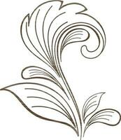 Leaves decorated white background. vector