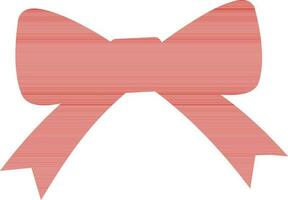 Illustration of a red bow ribbon. vector