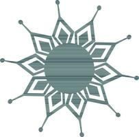 Illustration of a blue snowflake. vector