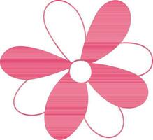 Beautiful white and pink flower design. vector