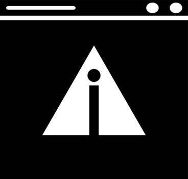 Browser window icon in flat style. vector