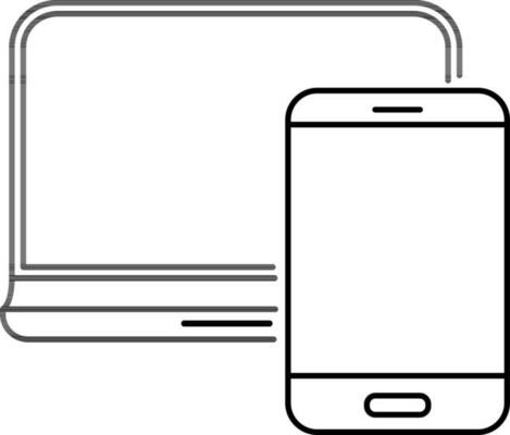 Responsive design symbol with devices.