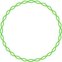 Round shape blank frame design. vector