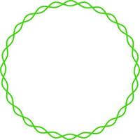 Round shape blank frame design. vector