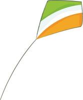 Flying kite in national flag colors. vector