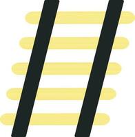 Illustration of color ladder icon in flat style. vector