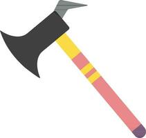 Illustration of colorful axe icon. vector