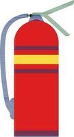 Colorful icon of fire extinguisher in flat style. vector