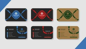 corporativo moderno negocio tarjeta marca identidad diseño modelo vector