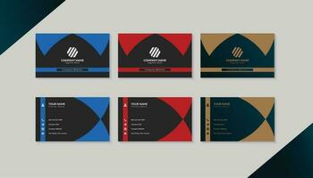 Corporate Modern Business Card Brand identity Design Template vector