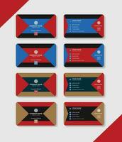 corporativo moderno negocio tarjeta marca identidad diseño modelo vector