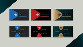 Corporate Modern Business Card Brand identity Design Template vector