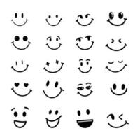 Smiling Face Vector Set