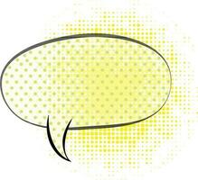 Pop art style comic speech bubble. vector