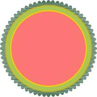 Blank sticker, tag or label design. vector