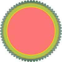 Blank sticker, tag or label design. vector