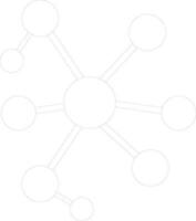 Networking icon made by black line art. vector