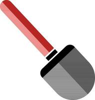 Icon of shovel in flat style. vector
