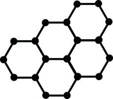 Chemistry Hexagonal Structure. vector