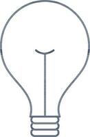 Isolated Bulb Or Idea Icon In Thin Line Art. vector