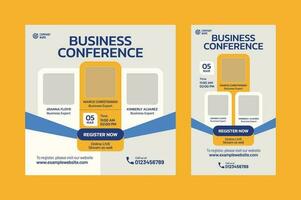 Business Conference or Event Social Media Post Design vector