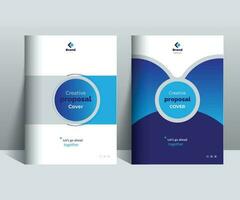 Creative Proposal Cover Design Template adept for multipurpose Projects vector