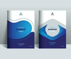 Creative Proposal Cover Design Template adept for multipurpose Projects vector