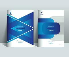 Blue Creative Proposal Cover Design Template adept for Multipurpose Projects such as annual reports, brochures, corporate events, covers and etc. vector