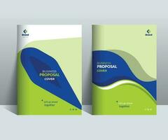 Creative Business Proposal cover Design template adept for multipurpose projects vector