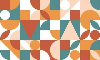 Geometric Shapes Background. Minimalist Colorful Geometric Shapes vector