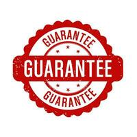Guarantee Stamp Red Grungy Seal Isolated Vector