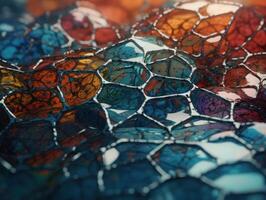 Colorful glass abstract background An abstract image featuring organic shapes and lines that intersect and overlap created with technology. photo