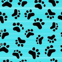 Animal tracks pattern seamless, vector.  Cartoon footprints of pets. Background for packaging and textiles. vector