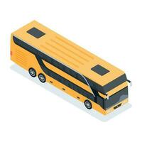 Isometric icon of public Transport vector