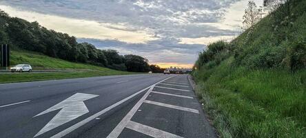 busy highway dom pedro first in the interior of brazil photo