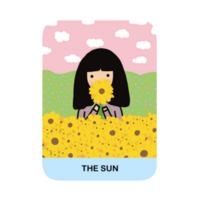 das Sonne, Tarot Karten Haupt Arcana Sammlung png