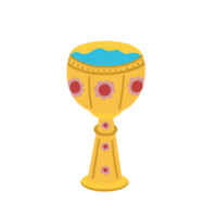 d'oro tazza scarabocchio arte png