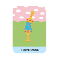 tempérance, tarot cartes Majeur arcanes collection png