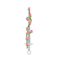 Flower Swords Doodle Art png