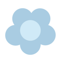 foncé bleu iii pastel fleur griffonnage png