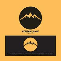 Mountain logo design vector illustration