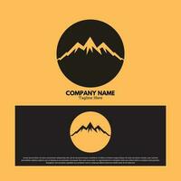 Mountain logo design vector illustration