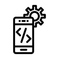 Mobile Development Icon Design vector